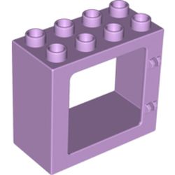 LEGO part 10061649 DUPLO DOOR-/WINDOWELEM. 2X4X3 in Lavender