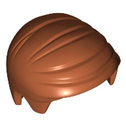 LEGO part 99930 MINI WIG, NO. 22 in Dark Orange