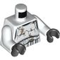 Torso Armor Stormtrooper, Detailed Armor, Dirt Stains Print, White Arms, Black Hands