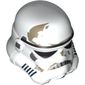 Helmet Stormtrooper, Dotted Mouth and Dirt Stains Print