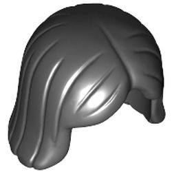 LEGO part MINI WIG, GIRL in Black (4659663|96859)