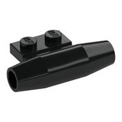 Engine, Smooth Small, 1 x 2 Side Plate with Axle Holders and Slot