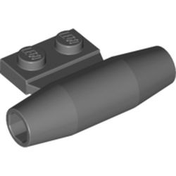 LEGO part JET ENGINE in Dark Stone Grey / Dark Bluish Gray