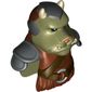 Minifig Head Special, Gamorrean with Armor and Belt Print