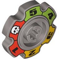 Technic Tread Sprocket Wheel Small with Glatorian Game Print