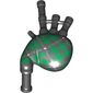 Musical Instrument Bagpipes with Green and White Tartan Print
