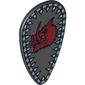 Shield Ovoid with Boar Head and Silver Border Print
