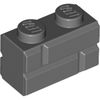 Dark Bluish Gray Brick Special 1 x 2 with Masonry Brick Profile