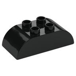Duplo Brick 2 x 4 Curved Top