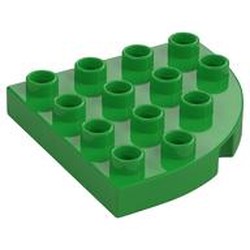Duplo Plate Round Corner 4 x 4
