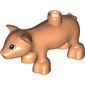 Duplo Animal Pig, Squared Eyes Print