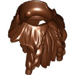 Minifig Neckwear Beard, Full with Braided Moustache Ends