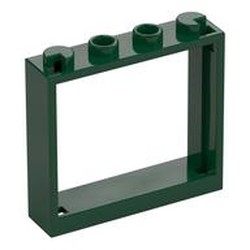 LEGO part 60594 FRAME 1X4X3 in Earth Green/ Dark Green