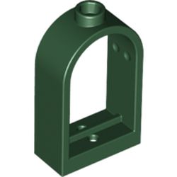 LEGO part WINDOW FRAME 1X2X2 2/3 in Earth Green/ Dark Green