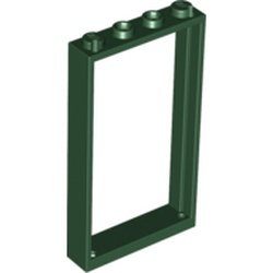 LEGO part FRAME 1X4X6 in Earth Green/ Dark Green