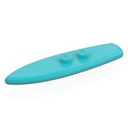 LEGO part  SURF BOARD  W. KNOB in Medium Azure