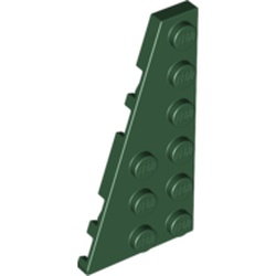 LEGO part 54384 LEFT PLATE 3X6 W ANGLE in Earth Green/ Dark Green