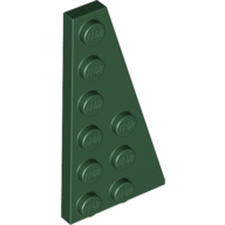 LEGO part 10054383 RIGHT PLATE 3X6 W. ANGLE in Earth Green/ Dark Green