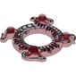 Ring 4 x 4 with 2 x 2 Hole and 2 Intertwined Snakes with White and Black Print (Ninjago Spinner Crown)