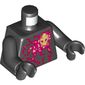 Torso Red Energy Print (NRG Cole), Black Arms and Hands