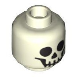 Minifig Head Skeleton, Standard Skull Print