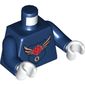 Torso MBA Level 4 Logo Print, Dark Blue Arms, White Hands
