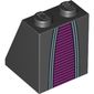 Slope 65° 2 x 2 x 2 with Bottom Tube and Robe with Magenta Print