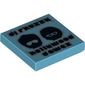 Tile 2 x 2 with 'dj rhuzky', 'hollywood dawez' and Black Heads with Glasses Print