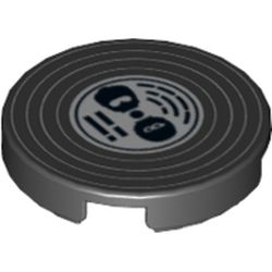 Tile Round 2 x 2 with Vinyl Record Print