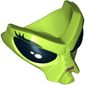 Headwear Accessory Mask / Face, Alien with Black Eyes, Eyelashes and Magenta Nose Print