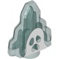 Rock 1 x 2 Crystal Stepped with White Ghost Moonstone Print