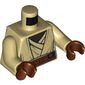 Torso Jedi Robe, Reddish Brown Undershirt and Belt Print (Agen Kolar), Tan Arms, Reddish Brown Hands