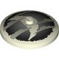 Dish 4 x 4 Inverted [Radar] with Crescent Moon and Clouds Print [9468]