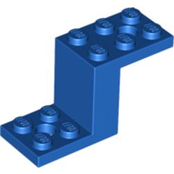 LEGO part  BOTTOM 2X5X2 1/3 in Bright Blue/ Blue