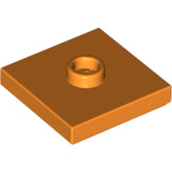 Plate Special 2 x 2 with Groove and Center Stud (Jumper)