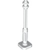 White Lamp Post 2 x 2 x 7 with 4 Base Flutes