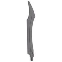 Large Figure Weapon Blade, Curved Tip with Axle