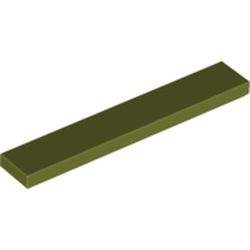 LEGO part FLAT TILE 1X6 in Olive Green