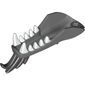 Creature Body Part, Dragon Head Lower Jaw with White Teeth and Black Spines Print