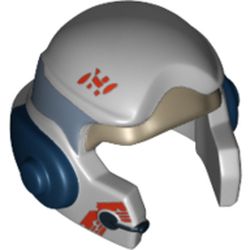 Helmet Rebel with Check Protectors with A-wing Pilot Snad Blue Band Print