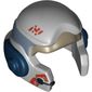 Helmet Rebel with Check Protectors with A-wing Pilot Snad Blue Band Print