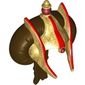 Hair and Headdress, Bun with Braid, Gold Headdress with Royal Insignia Print (Queen Amidala)