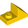 Yellow Slope 45° 2 x 1 with 2/3 Cutout [New Version]