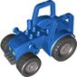Duplo Tractor (New Style) with 2 x 2 Studs on Hood and Yellow Headlights Print
