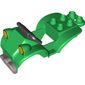 Duplo Quad Bike Top 4 x 8 x 2 - Black Handlebars and Yellow Headlights print