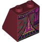 Slope 65° 2 x 2 x 2 with Bottom Tube and Layered Dress with Purple Skirt and Sash Print