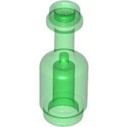 LEGO part 10028662 BOTTLE 1X1X2 M in Transparent Green/ Trans-Green