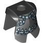 Minifig Neckwear Armor Breastplate with Leg Protection, Evil Knight Silver Diamond Print