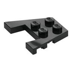 Wedge Plate 3 x 4 with Stud Notches [Reinforced Underside]