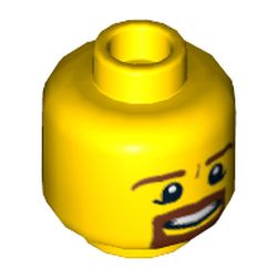 LEGO part MINI HEAD NO 1146 in Bright Yellow/ Yellow
